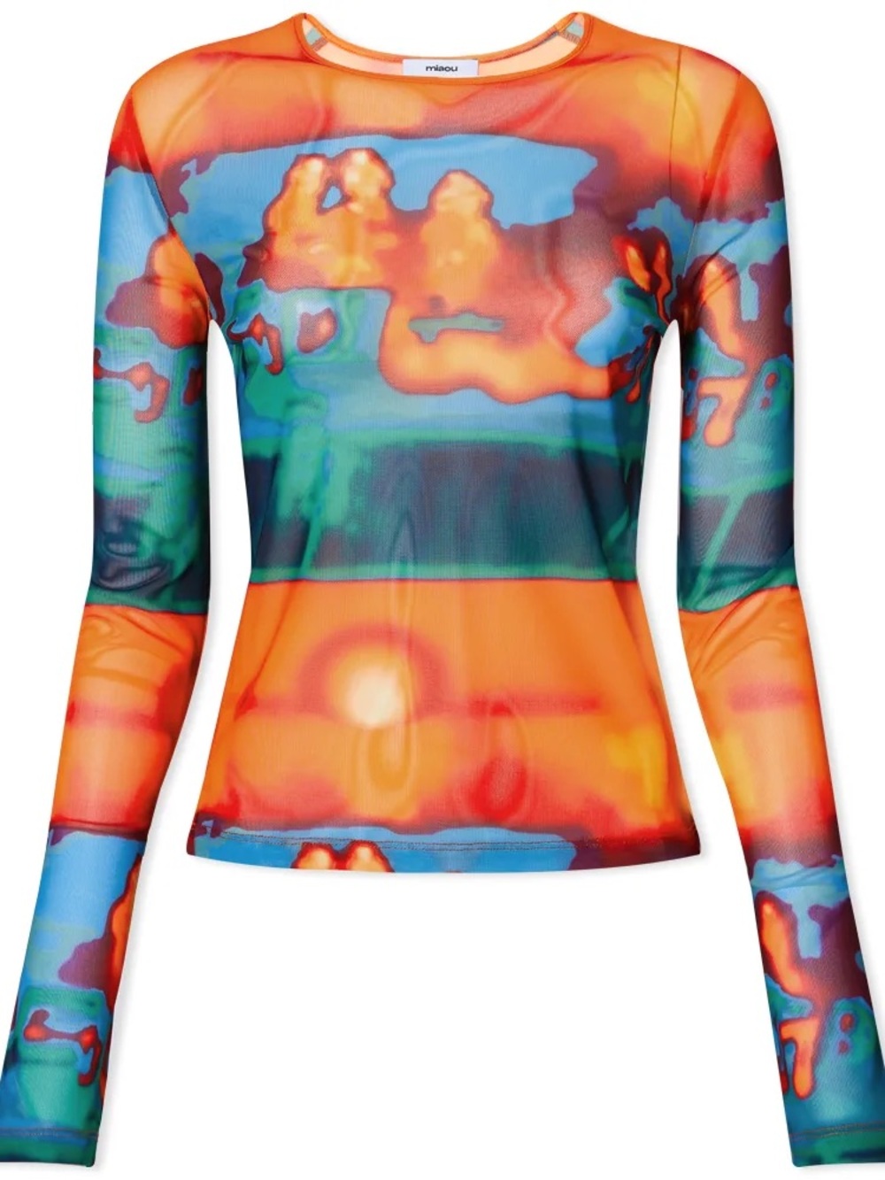 Miaou Long-Sleeve Top in Thermal